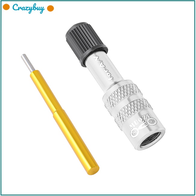 Cr Đầu Nối Dài Van Bơm Hơi Phuộc Xe Đạp Bằng Hợp Kim Nhôm