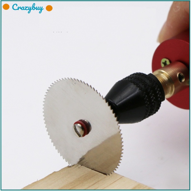 Cr Set 6 Đĩa Cắt Kim Loại + 1 Trục Quay 16 18 22 25 32mm