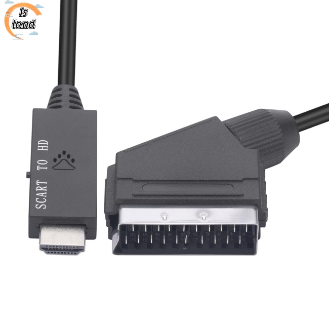 Cáp ChuyểN ĐổI Âm Thanh / Video Scart Sang Hdmi 1m Cho Hdtv Stb Vhs Dvd