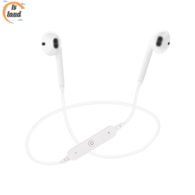 Tai Nghe Nhét Tai Bluetooth S6 Có Mic Đeo Cổ Phong Cách Thể Thao