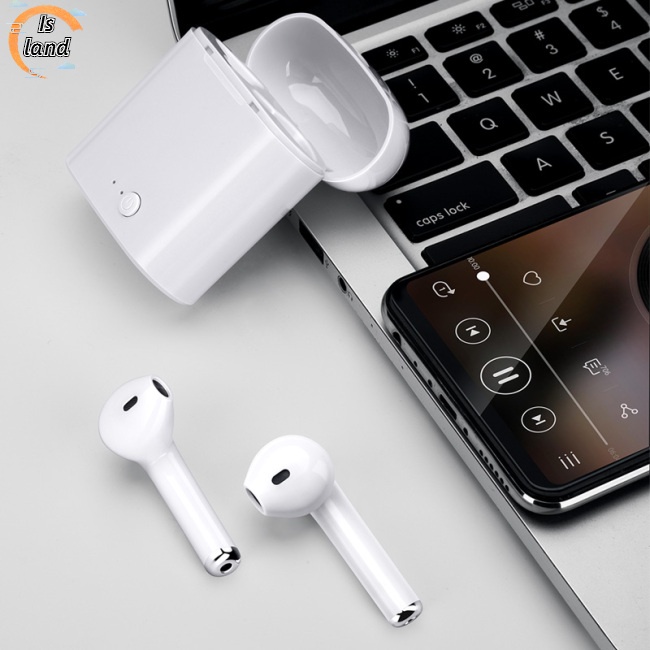 Bộ Tai Nghe Thể Thao Không Dây Bluetooth 5.0 i7 Tws Có Hộp Sạc