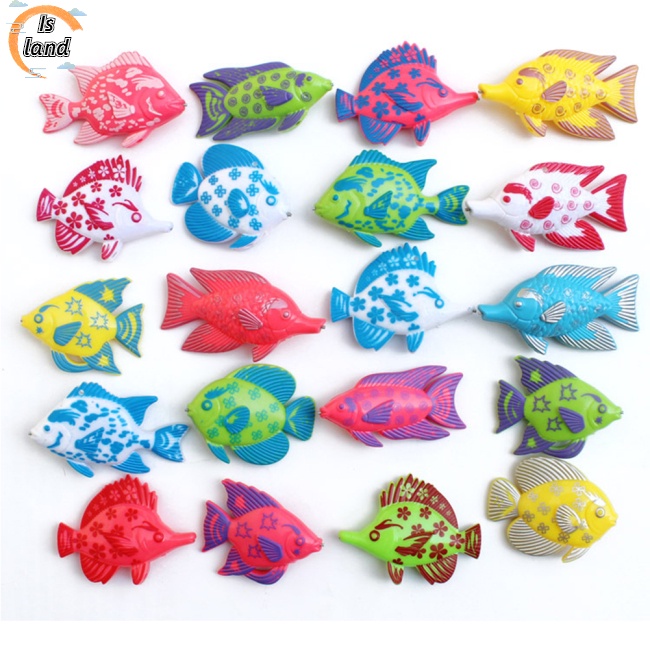 Đồ chơi trẻ em Câu Cá Nam Châm 1 Cần Câu Và 6 Cá Màu Sắc Ngẫu Nhiên Cho Bé