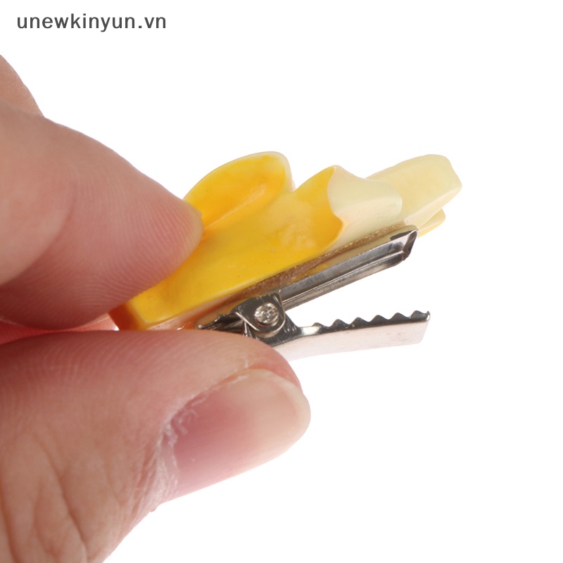 Set 2 Kẹp Tóc Quả Chuối Giả Handmade Sáng Tạo Dành Cho Nữ