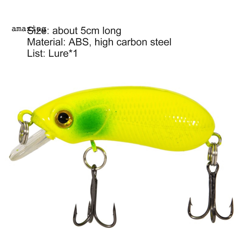 Mồi Câu Cá Giả Chuyên Nghiệp 5cm Không Dễ Biến Dạng