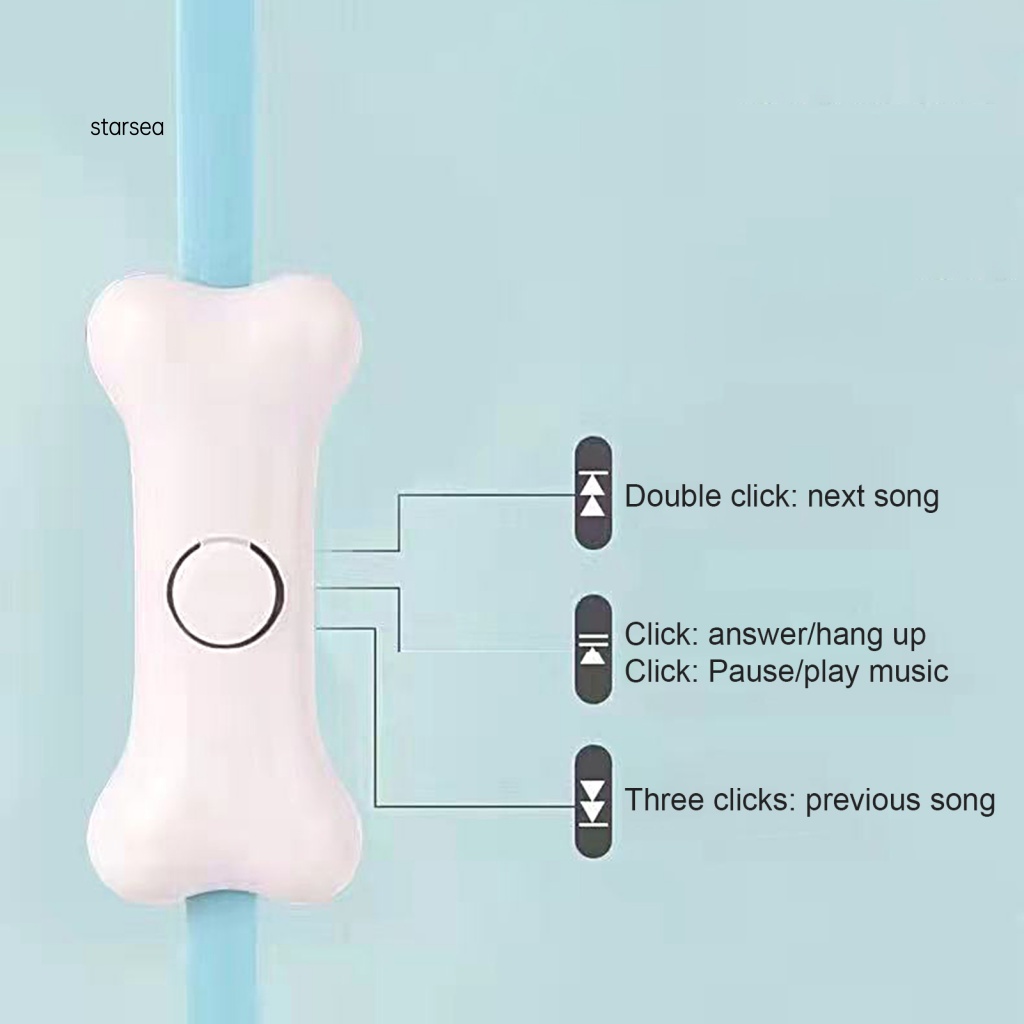 Tai Nghe ZK Có Dây Âm Thanh Siêu Trầm Jack Cắm 3.5mm Thiết Kế Hình Chân Mèo Hoạt Hình Dễ Thương