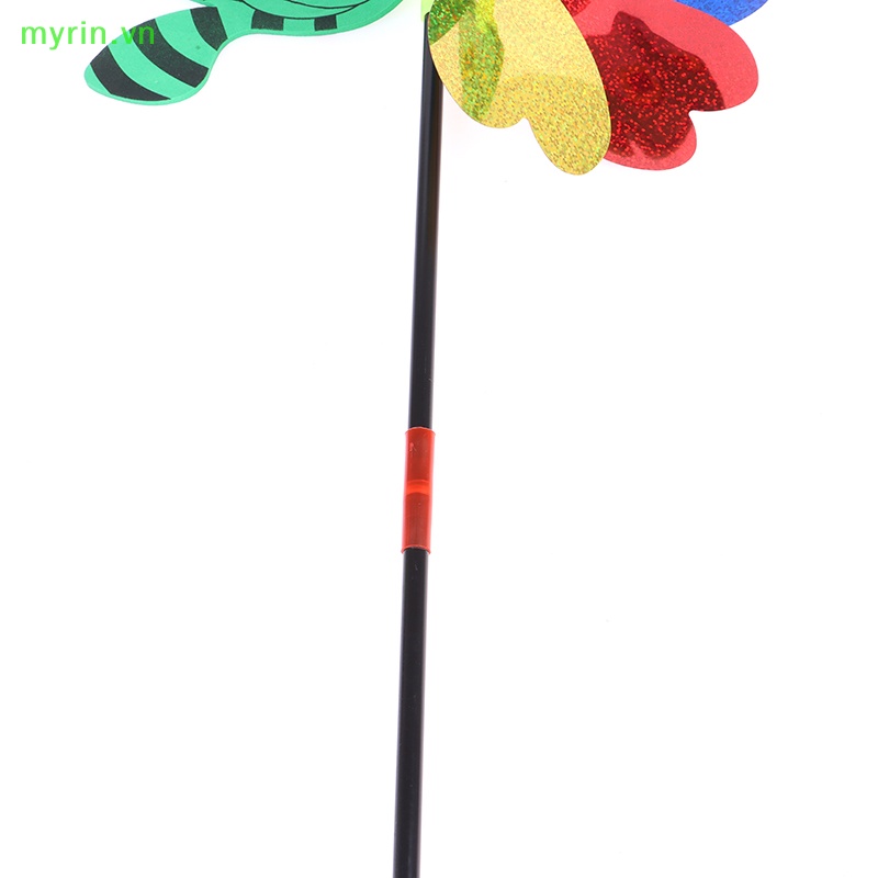 Chong Chóng Hình Con Ong Đính Kim Sa Trang Trí Sân Vườn