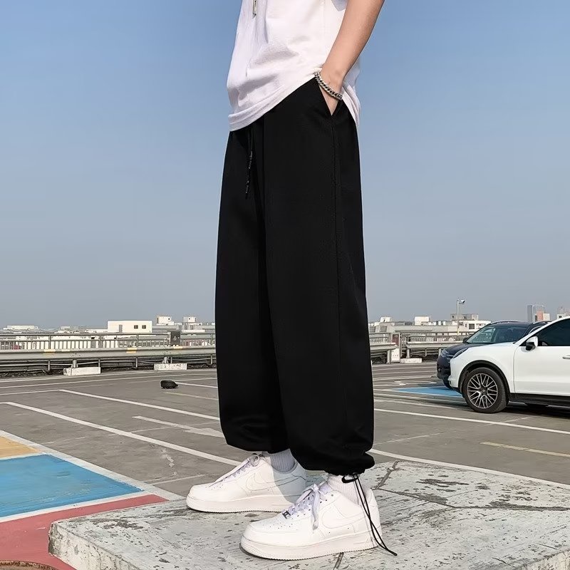 Where is Orange Quần Thể Thao Ống Rộng Dây Rút Thiết Kế Đường Phố Retro Mỹ Mùa Xuân Thu Dành Cho Nữ