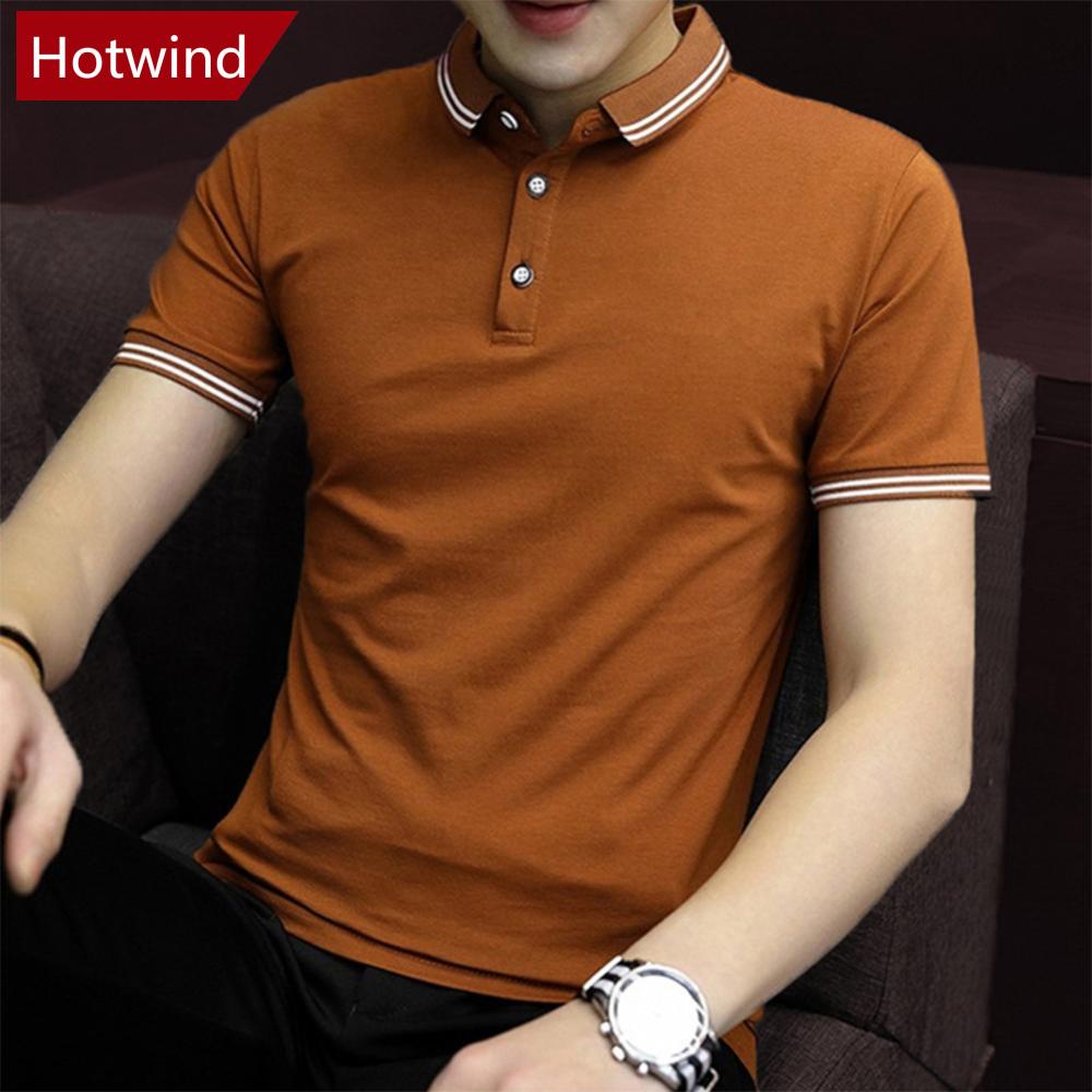 Áo polo Cổ Đứng Màu Trơn Thoáng Khí Thoải Mái Thân Thiện Với Da Cho Nam O8V8