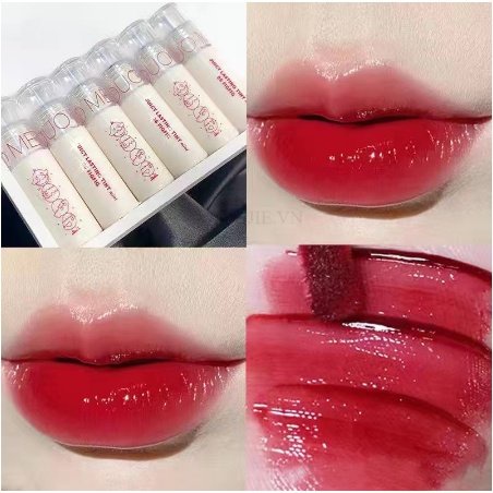 Son MENGXIDUO Nước Bóng Mờ Màu Trắng Và Lâu Trôi Căng Mọng