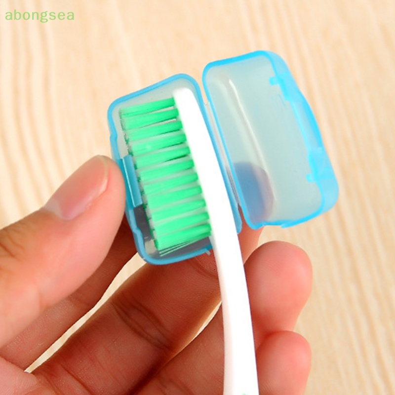 Bộ 5 Giá Đỡ Bàn Chải Đánh Răng Mini Có Nắp Đậy Tiện Dụng