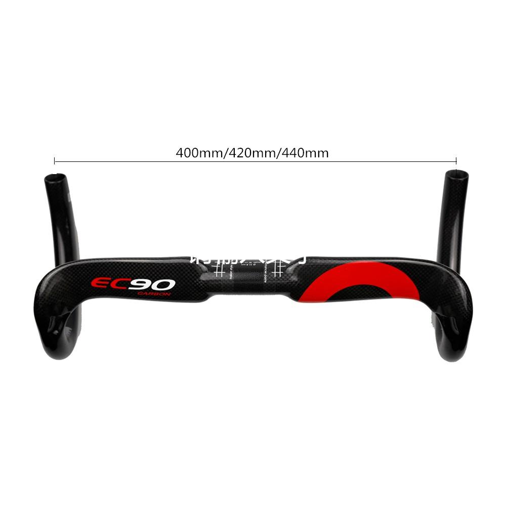 Tay Lái Xe Đạp EC90 Bằng Sợi Carbon 31.8mm Siêu Nhẹ 400 / 420 / 440mm