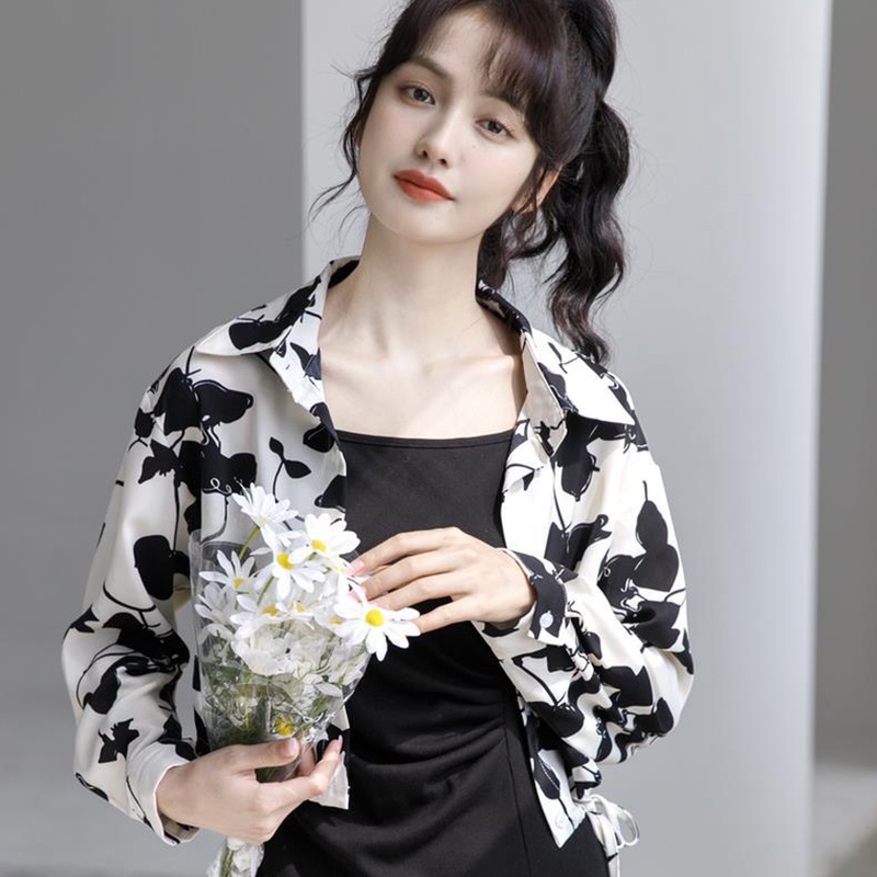 IELGY       Áo Sơ Mi chiffon Mỏng Tay Dài Chống Nắng Thời Trang Cho Nữ