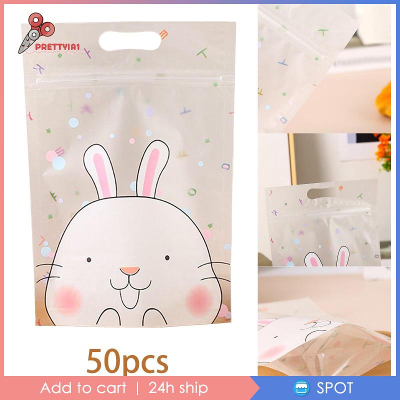 1 [Prettyia1] 50 Túi Đựng Bánh Kẹo Nhỏ Tự Niêm Phong Cho Bữa Tiệc