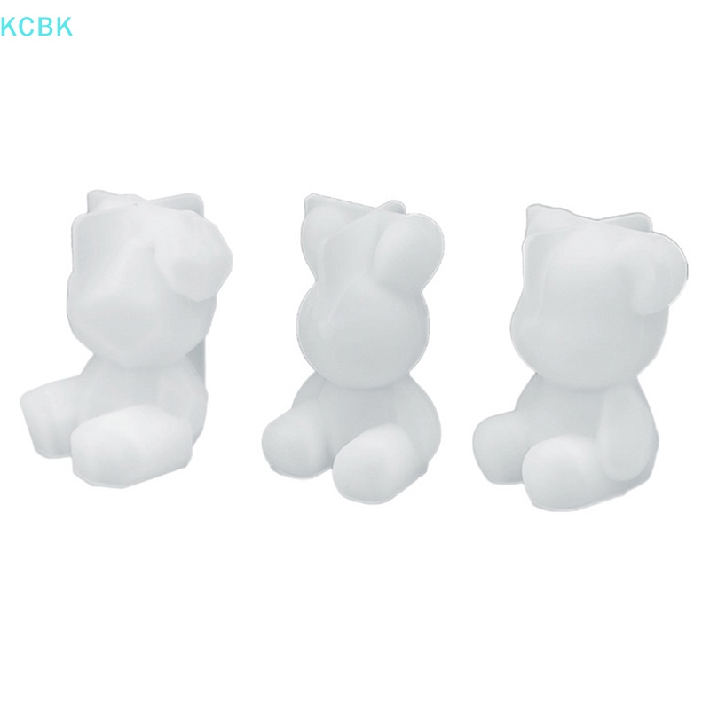 Khuôn Silicone Làm Móc Khóa Tạo Hình Động Vật 3D Dễ Thương