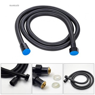Stainless Steel Shower Hose and Matte Black Handheld Shower Head Combo