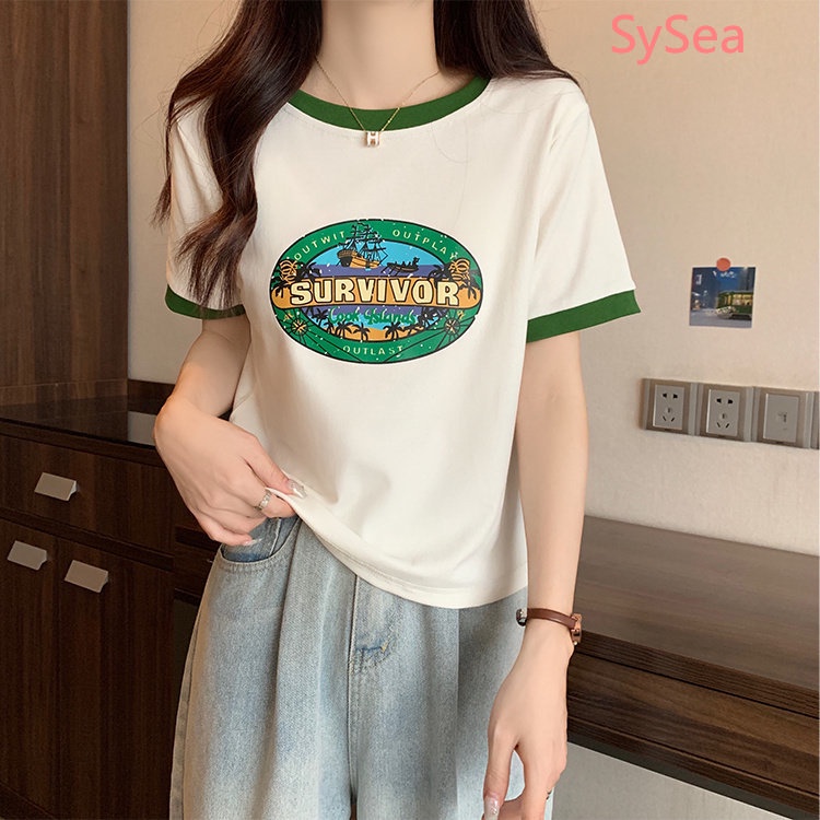 Áo Thun Plus Size In Chữ Thời Trang Mùa Hè Cho Nữ