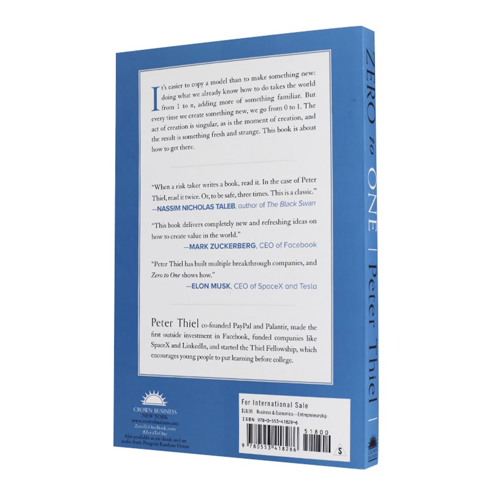 Từ 0 đến 1: Bắt đầu sự Ca Sĩ Bí Mật và Series Thương mại Tương Lai của Peter đến One Zero To One Entrepreneurship From 0 đến 1 Sách Quản lý Thương mại Sáng Tạo Bán Chạy Nhất