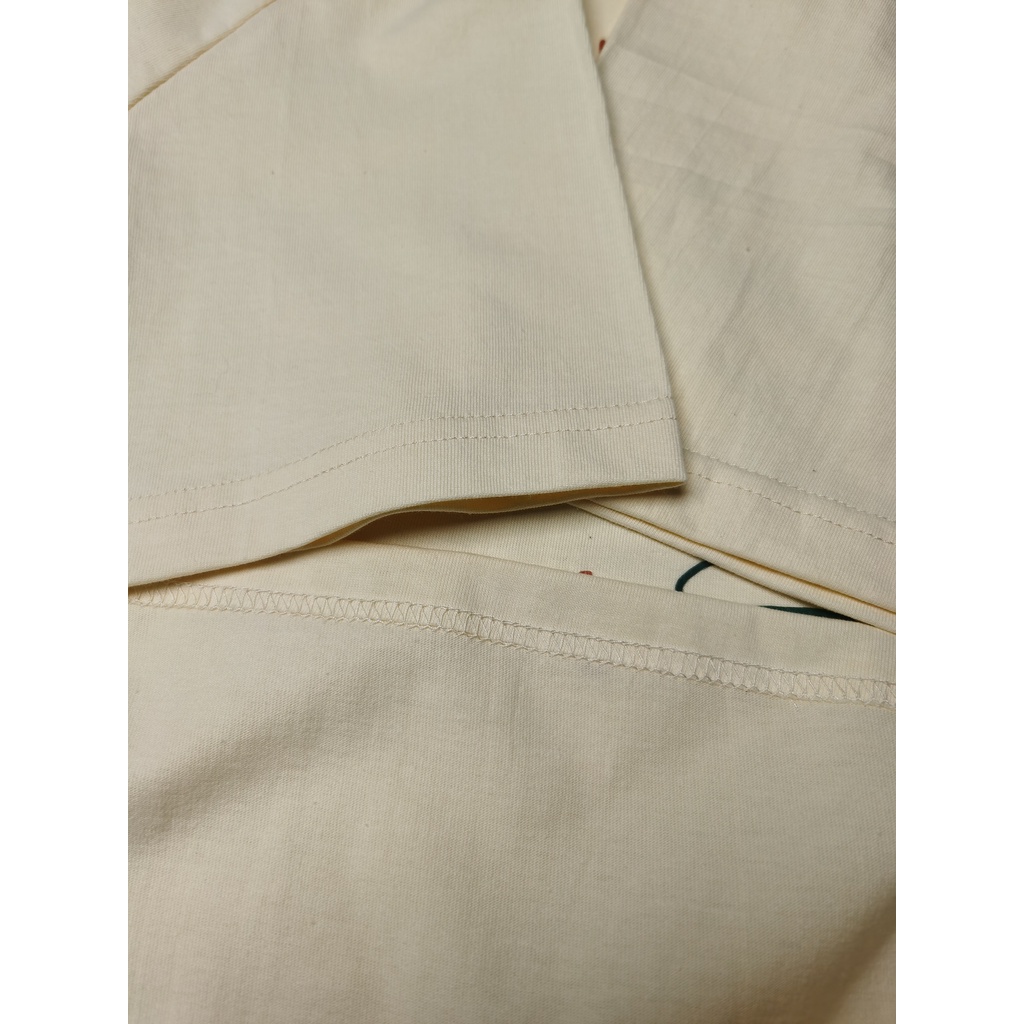 Áo thun NRVP 100% cotton tay ngắn in họa tiết phong cách Hàn Quốc