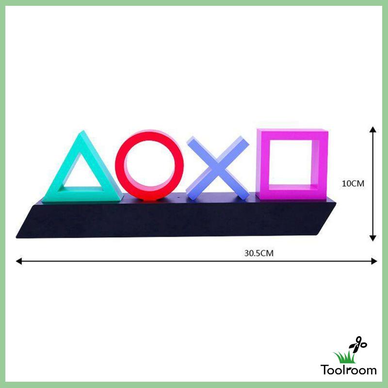 Đèn Led 3 Chế Độ Chiếu Sáng Hình Biểu Tượng Game Độc Đáo