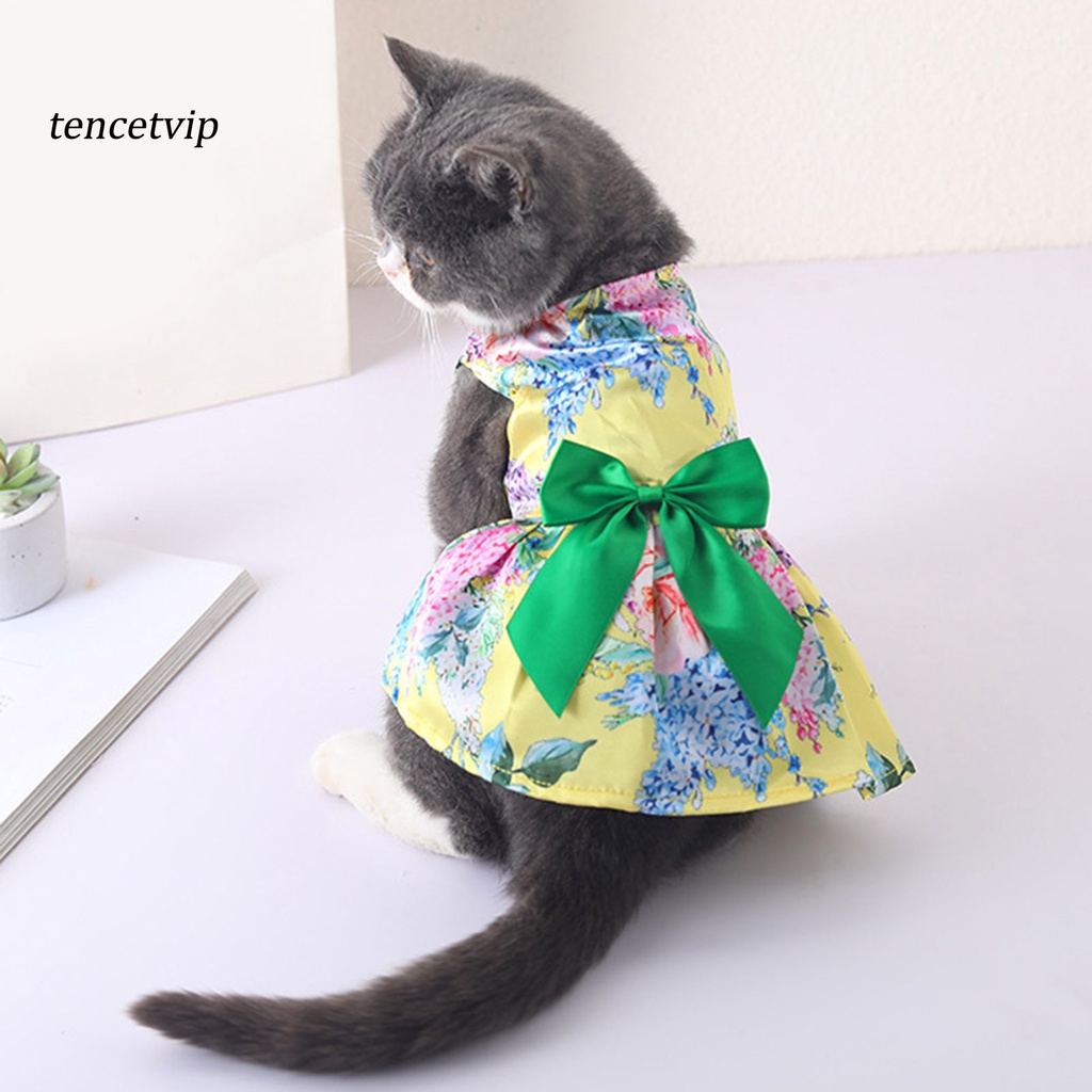 Trang Phục Chụp Ảnh Thắt Nơ Sau Lưng Màu Sáng Thoáng Khí Thời Trang Cho Cún Cưng