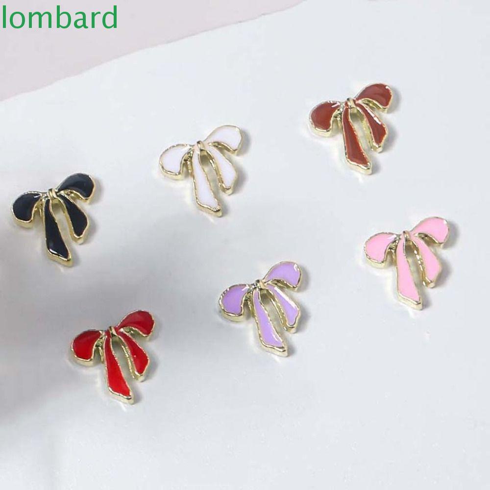 Móng Tay Giả Đính Nơ Xinh Xắn|Phụ Kiện Trang Trí Móng Tay Hình Nơ Bằng Hợp Kim Thời Trang Cho Nữ