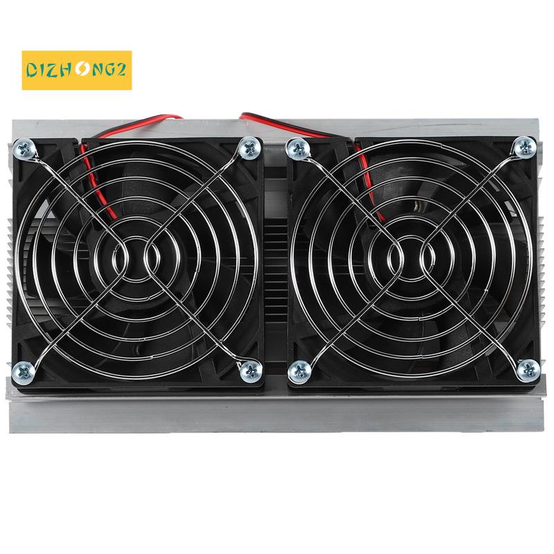 200 x 118 x 95mm 120W Bộ hệ thống làm mát bán dẫn nhiệt điện Peltier Bộ quạt đôi