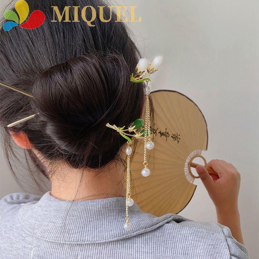 Trâm Cài Tóc Đính Hạt Phong Cách Trung Hoa Cổ Điển Ngọt Ngào Mới