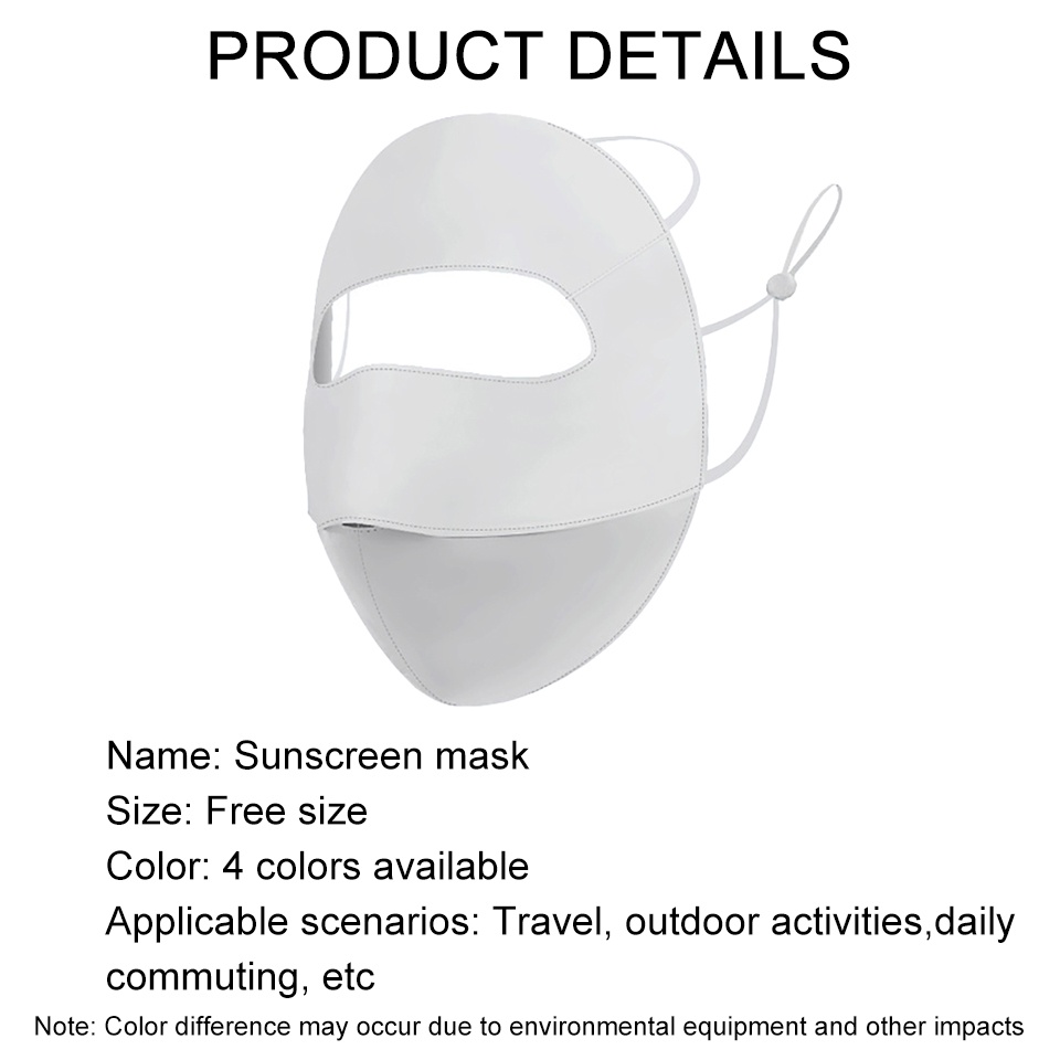Khẩu Trang Kini Bằng Lụa Lạnh Mỏng Thoáng Khí Chống Tia UV Bảo Vệ Toàn Diện Cho Nữ