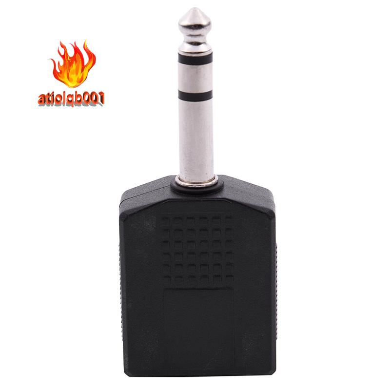 Đầu cắm Mono 6,35mm Nam đến Đầu nối bộ chia ổ cắm kép 6,35mm Nữ