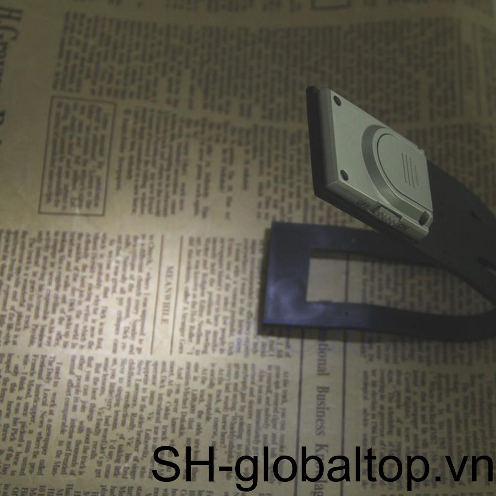 Đèn LED Đọc Sách Bằng Nhựa Màu Đen Thiết Kế Gấp Gọn Linh Hoạt Tiện Dụng