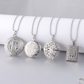 Vòng cổ Hạt Cườm Tròn Bằng Thép Không Gỉ Họa Tiết Trái Tim Vỏ Sò / Oval Thời Trang