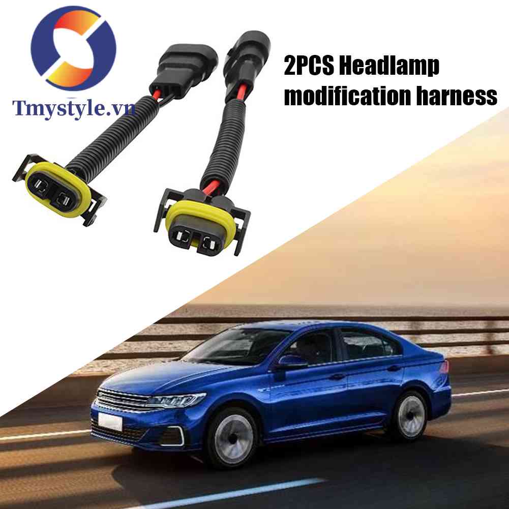 1 Cặp Dây Cáp Chuyển Đổi H11 Female Sang 9005 9006 Male 8 inch