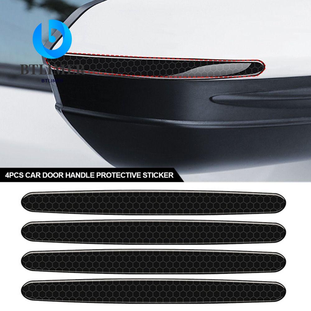 Bộ 4 / 8 Miếng Dán Sợi Carbon Bảo Vệ Tay Nắm Cửa Xe Hơi
