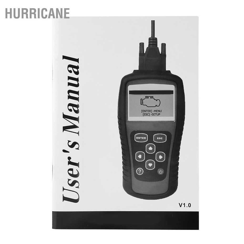 Hurricane KW808 OBD2 OBDII EOBD Đầu đọc mã xe Máy quét chẩn đoán Công cụ lỗi