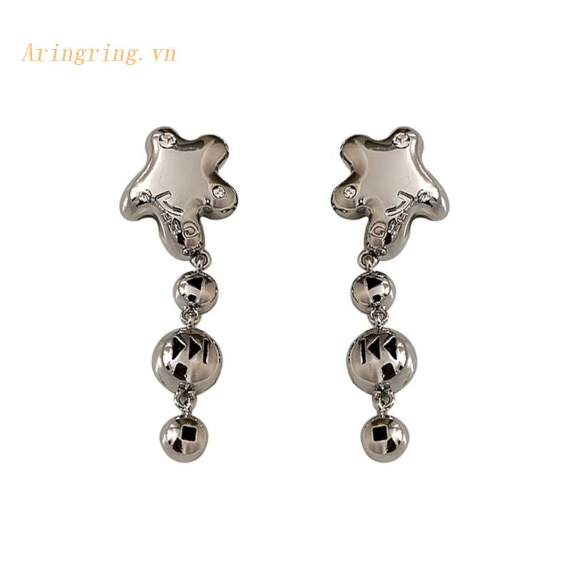 Bông Tai Đính Kim Cương Nhân Tạo Phong Cách Hip hop