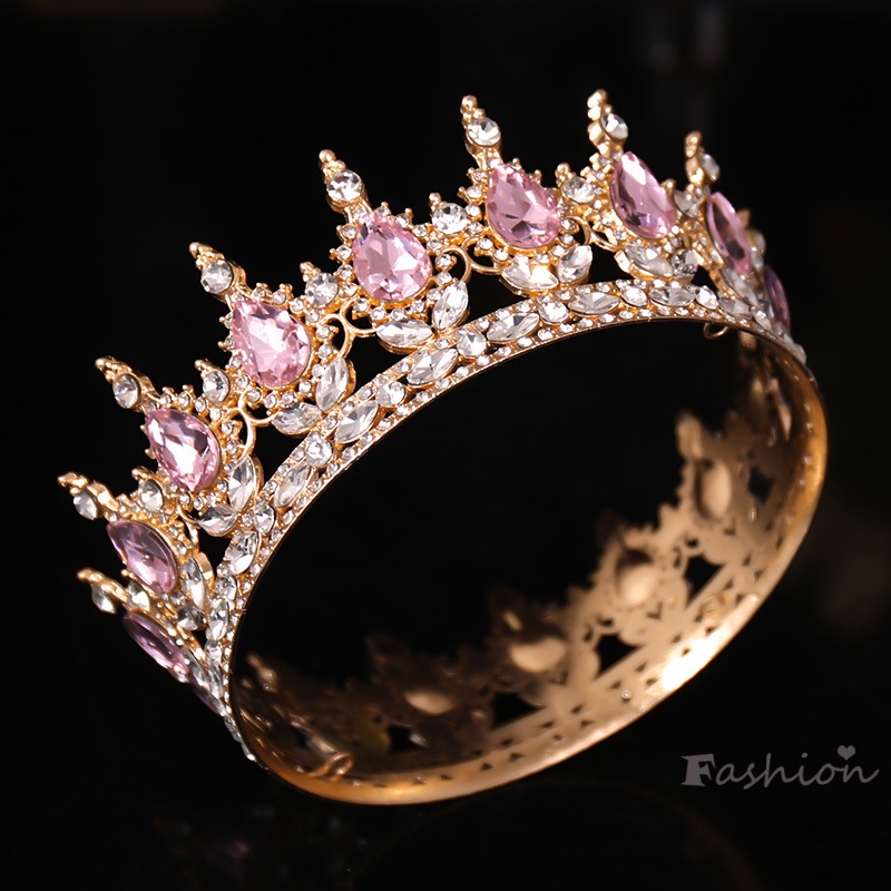 Vương Miện Đính Đá Sang Trọng Phong Cách Retro