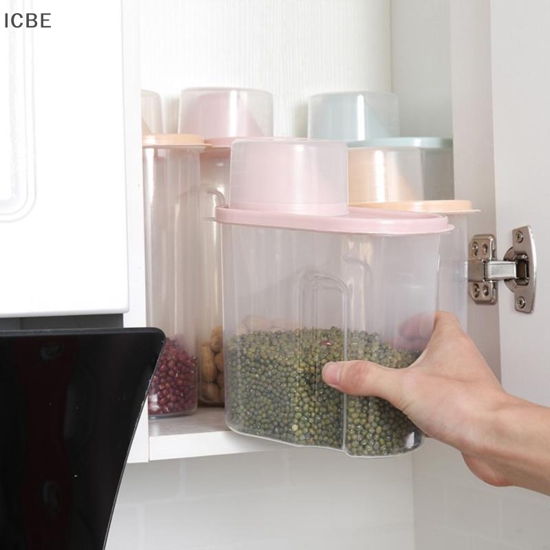 Hộp Đựng Ngũ Cốc Bằng Nhựa Tiện Dụng Cho Nhà Bếp