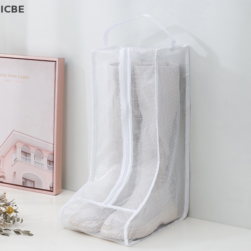 Túi Đựng Giày Bốt Trong Suốt Chống Nước Chống Bụi Có Khóa Kéo Tiện Dụng Mang Theo Du Lịch
