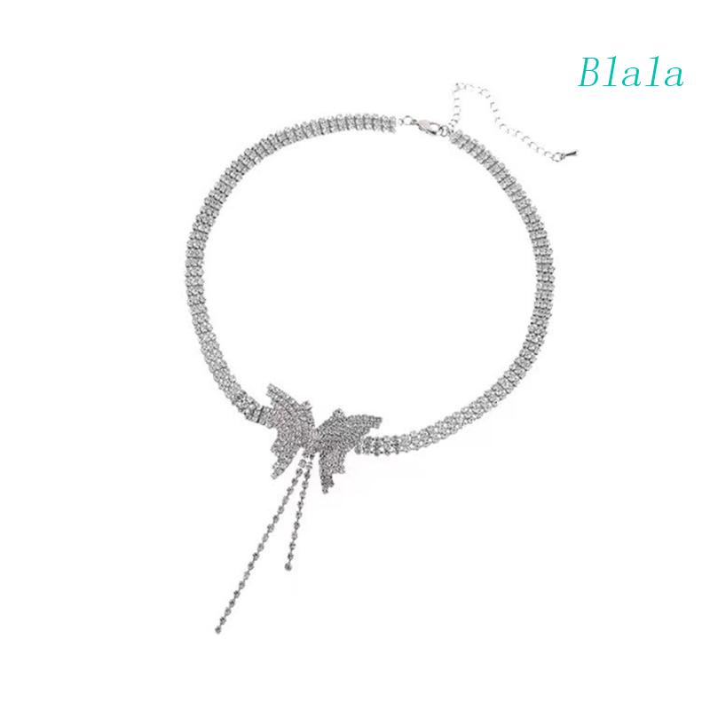 Vòng Cổ Choker Mặt Bướm Đính Đá Sang Trọng