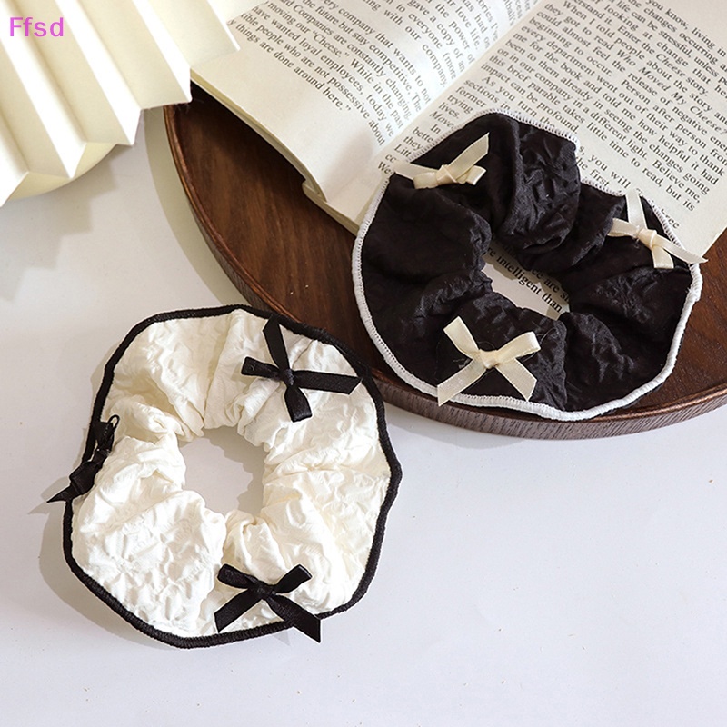 {Ffsd} Dây Buộc Tóc Chất Liệu Da Độ Co Giãn Cao Đa Năng Thời Trang Hàn Quốc