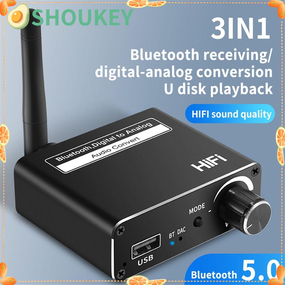 Thiết Bị Chuyển Đổi Âm Thanh Bluetooth 5.0 Không Dây 3.5mm SHOUKEY DAC