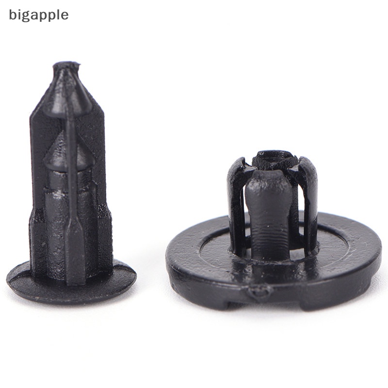 FENDER Set 50 Đinh Tán Nhựa Màu Đen 8mm Phụ Kiện Dành Cho Xe Ô Tô Set 50 Đinh Tán Nhựa 8mm Màu Đen Cho Xe Hơi Ốp Điện Thoại Thời Trang Cho Iphone 50X 8 50X 8