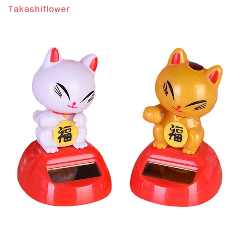 Mèo May Mắn Maneki Neko Sử Dụng Năng Lượng Mặt Trời Trang Trí Nhà Cửa / Khách Sạn / Nhà Hàng