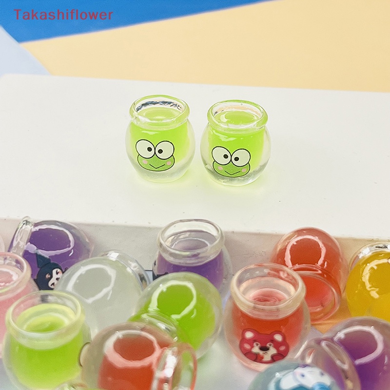 Set 5 Mô Hình Bình Mật Ong Mini Bằng Nhựa Resin Phát Quang Để Bàn Trang Trí Đa Ứng Dụng