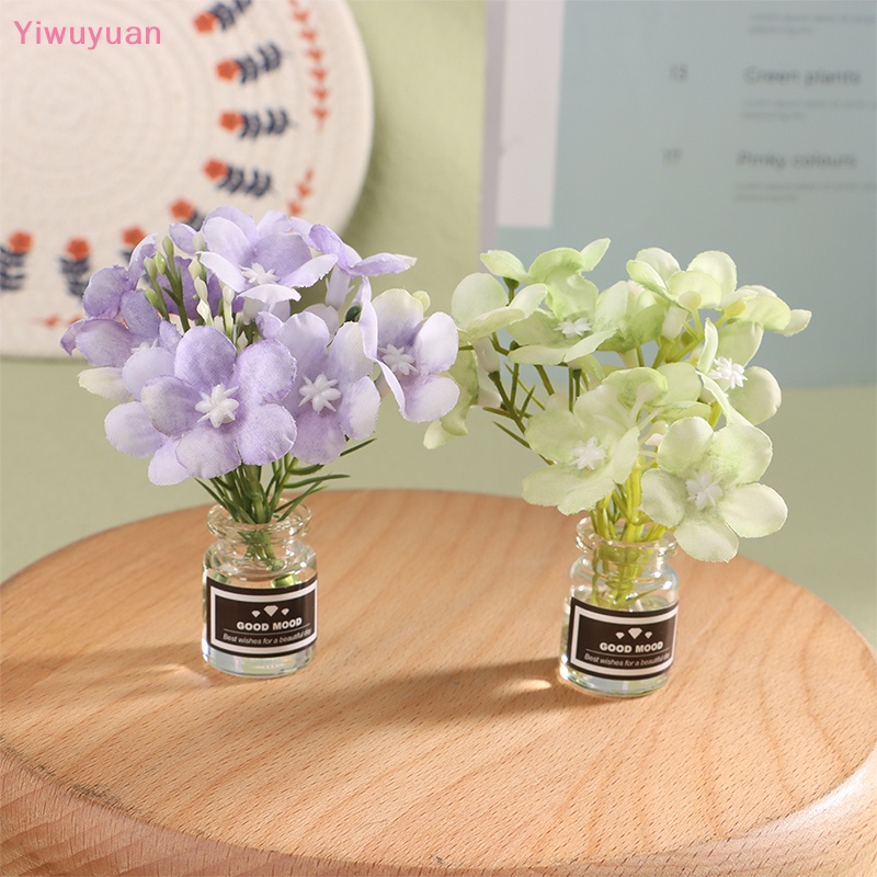 1 Bộ Chậu Hoa Mini Trang Trí Nhà Búp Bê 1: 6