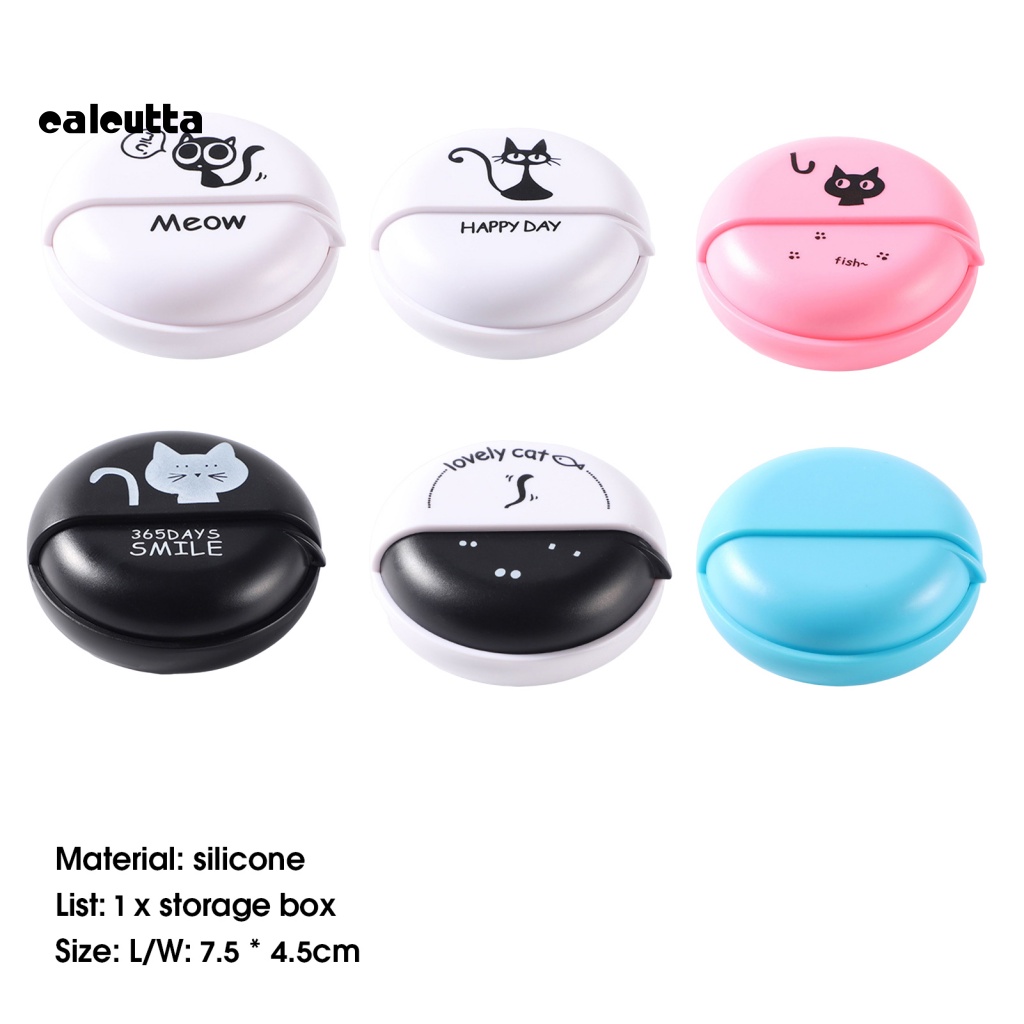 Hộp Đựng Tai Nghe Đầu Đọc Thẻ Đa Năng Bằng Silicon Mềm Họa Tiết Hoạt Hình Dễ Thương