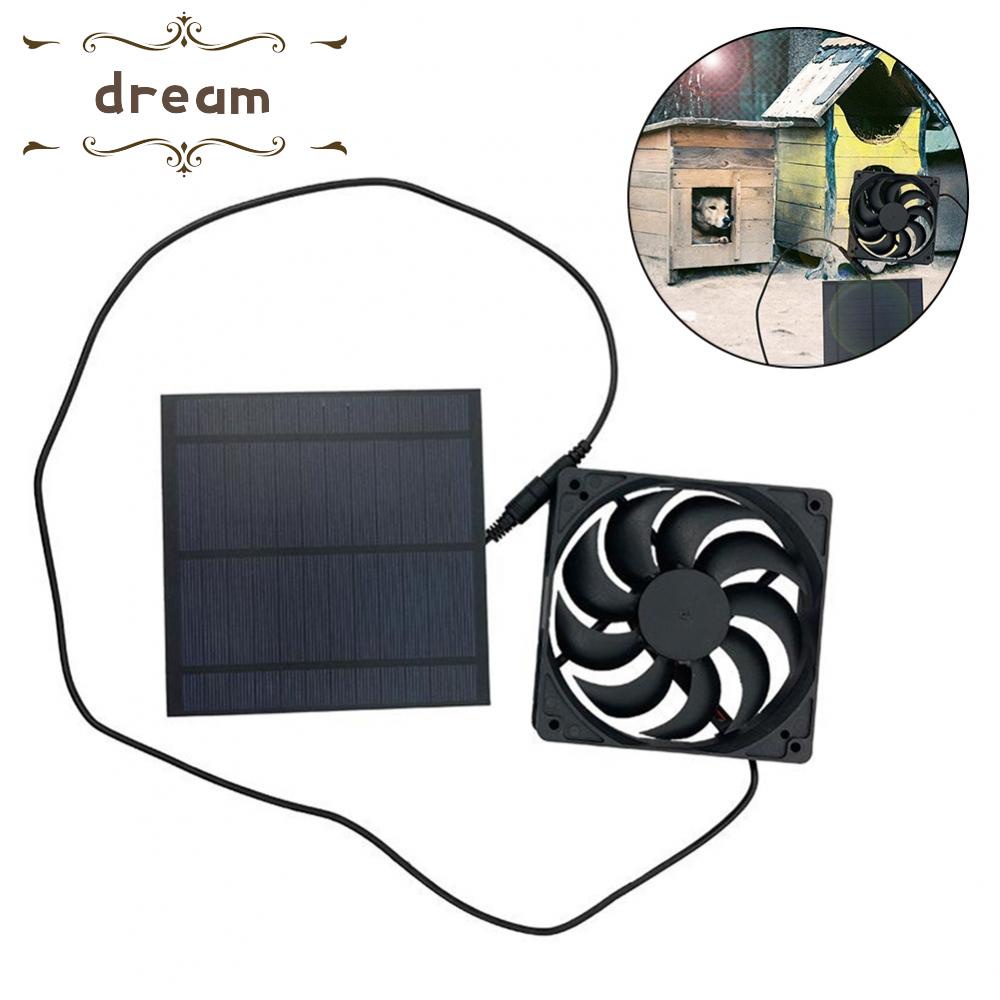 【DREAMLIFE】Solar Panel Pet House Chicken And Kennel Ventilation Cooling Solar Panel Fan Solar panel fan