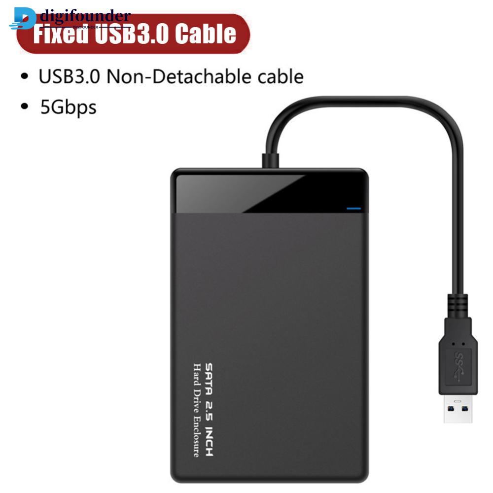 Vỏ Ổ Cứng Ngoài HDD 2.5 SATA Sang USB 3.0 Cho Ổ Cứng SSD HDD Box Type C 3.1 HD I2X5