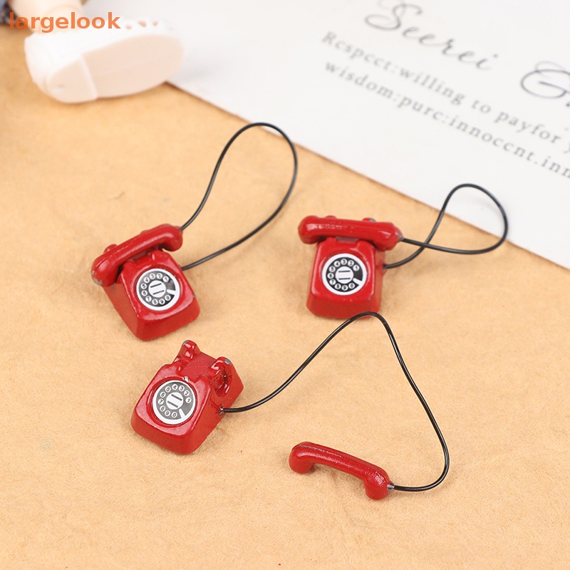 [Lớn] Đồ Trang Trí Nội Thất Nhà Búp Bê Mini Cố Định Điện Thoại