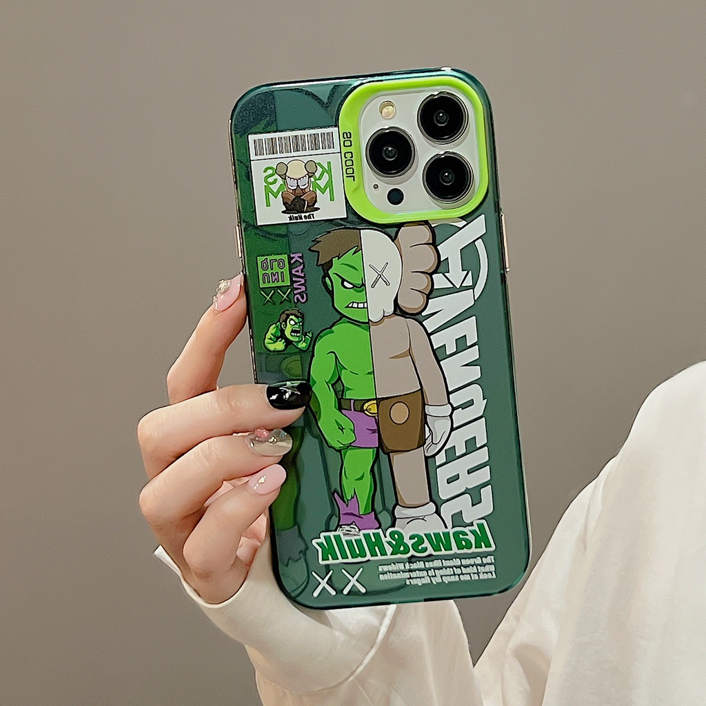 Ốp Điện Thoại tpu Dẻo Trong Suốt Họa Tiết Chú Hề KAWS Hai Mặt Chống Sốc Cho iPhone 11 13 12 14 Pro Max